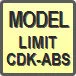 Piktogram - Model: Limit CDK-ABS